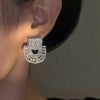 Fashion Elegance Encrusted Earrings