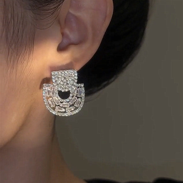 Fashion Elegance Encrusted Earrings