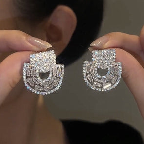 Fashion Elegance Encrusted Earrings