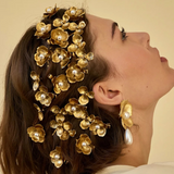 Floral Hair Clip Set ¨C 4-Piece Elegant Blooming Barrettes