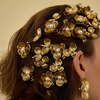Floral Hair Clip Set – 4-Piece Elegant Blooming Barrettes