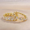 Stunning Pear Cut & Marquise Cut Sterling Silver Wedding Band Set