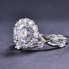 1CT Round Cut Moissanite Brilliant Star Engagement Ring in Sterling Silver