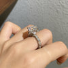 Luxury 5CT Moissanite Blossom Ring in Sterling Silver Elegant Proposal Jewelry