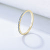 Golden Tone Multi-Color Eternity Band Stackable Ring