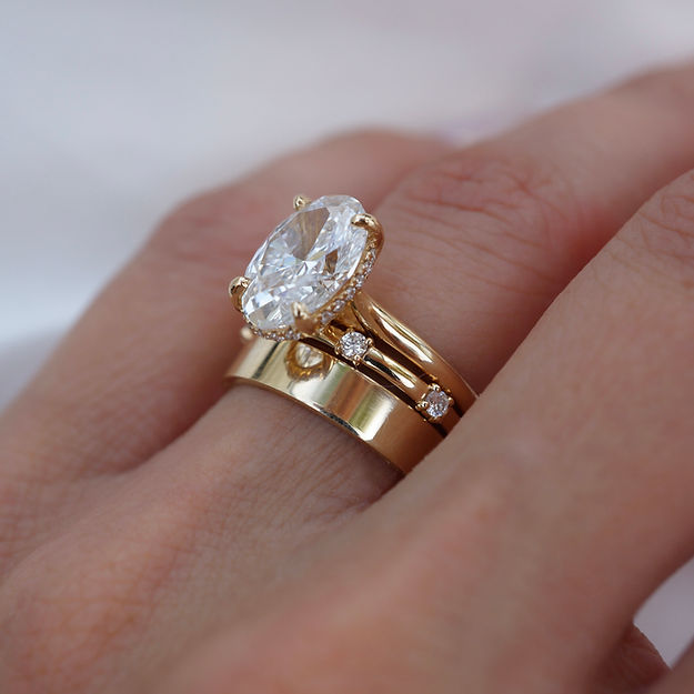 Rose Gold Macy's Gold Wedding Rings Wide, Multiple Straps