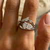 Pear Cut East to West Engagement Ring