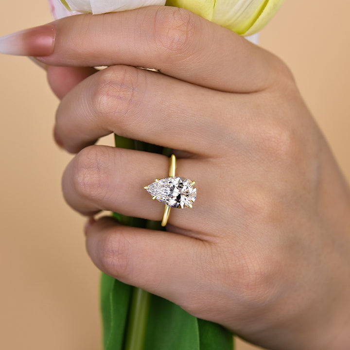 Pear Cluster Diamond Ring | Consider the Wldflwrs