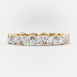 2pcs Gold Tone Emerald Cut Bridal Ring Set In Sterling Silver