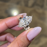 Luxury Marquise Engagement Ring in 925 Sterling Silver
