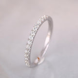 Classic Half Eternity Band In Sterling Silver