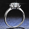 Sale Elegant 1ct D Color VVS1 Moissanite Snowflake Sterling Silver Ring