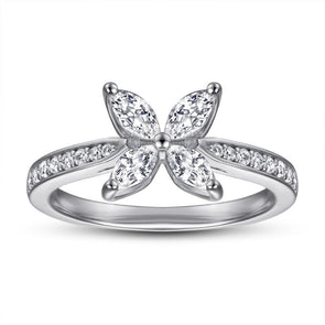 Butterfly Design Stackable Rings