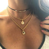 Choke & Shell Dangle Layered Necklace