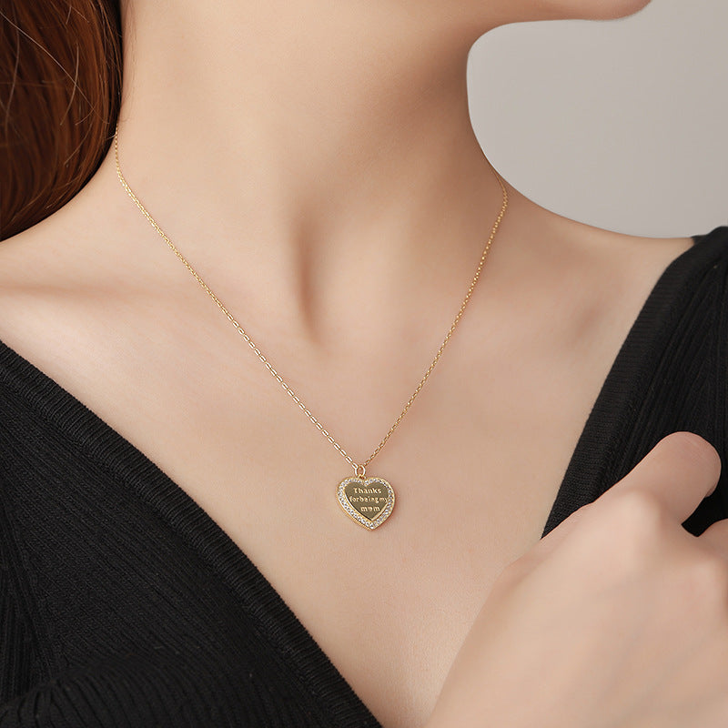 Dainty Flower Girl Initial Heart Necklace – accentculture
