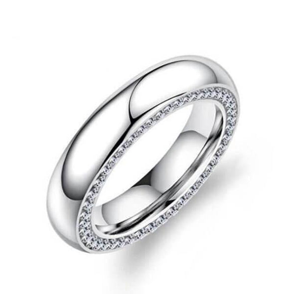 Classic Eternity Oval Cut Couple Rings