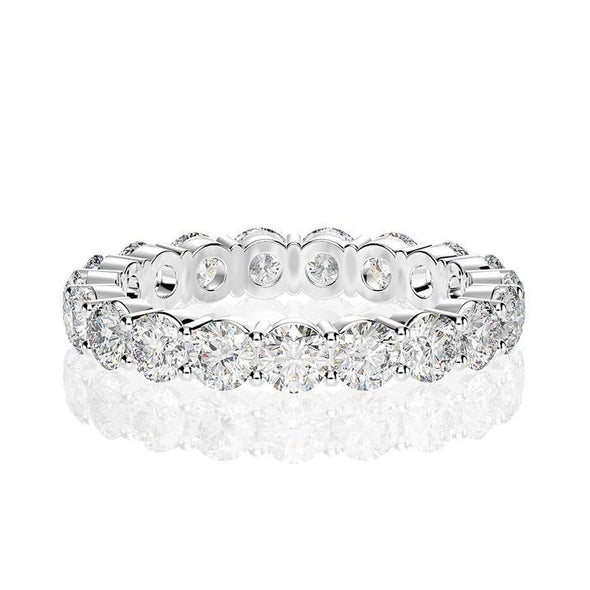 Classic Eternity Sterling Silver Wedding Band