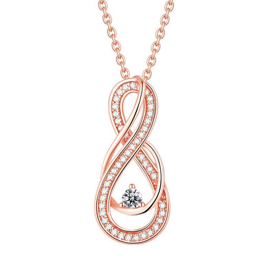 Exquisite Infinity Pendant Necklace