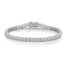 Shinning Classic 4mm Tennis Bracelet In Sterling Silver