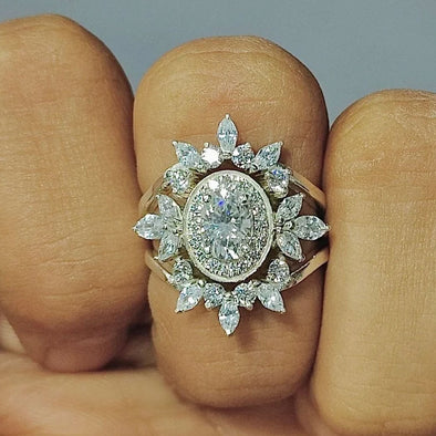 14K 0.50ct Diamond Bridal Ring | MJ Diamonds