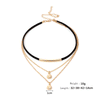 Choke & Shell Dangle Layered Necklace
