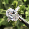 Sparkling Oval Cut Sterling Silver Engagement Ring