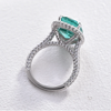 Gorgeous Halo Cushion Cut Paraiba Tourmaline Engagement Ring