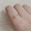 Radiant Cut Natural Citrine Sterling Silver Cuff Adjustable Engagement ring