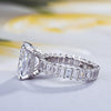 4.0 CT. Radiant Cut Engagement Ring With Eternity Band