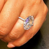 9.5ct Classic 4 Prong Oval Cut Engagement Ring