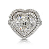 Heart Cut Double Halo Engagement Ring