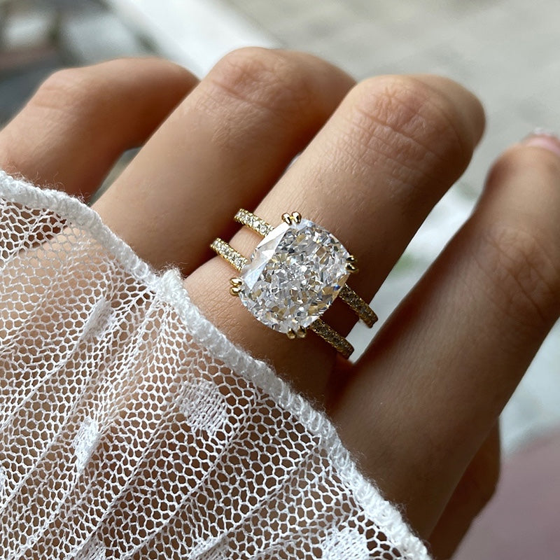Double Row Diamond Band in 14k White Gold – Bailey's Fine Jewelry