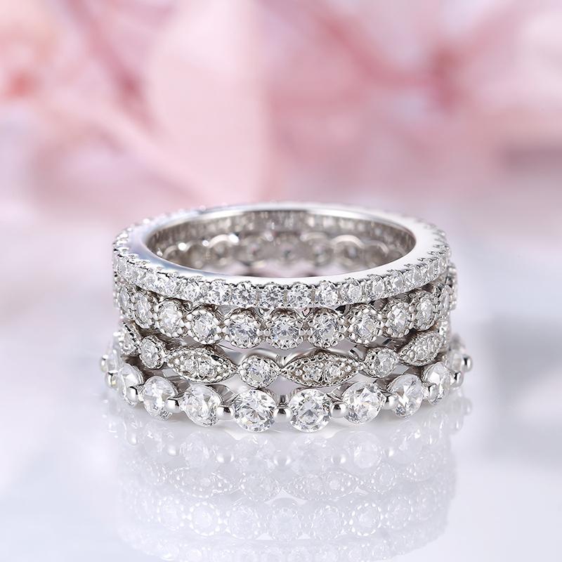 Stackable diamond rings Clearance