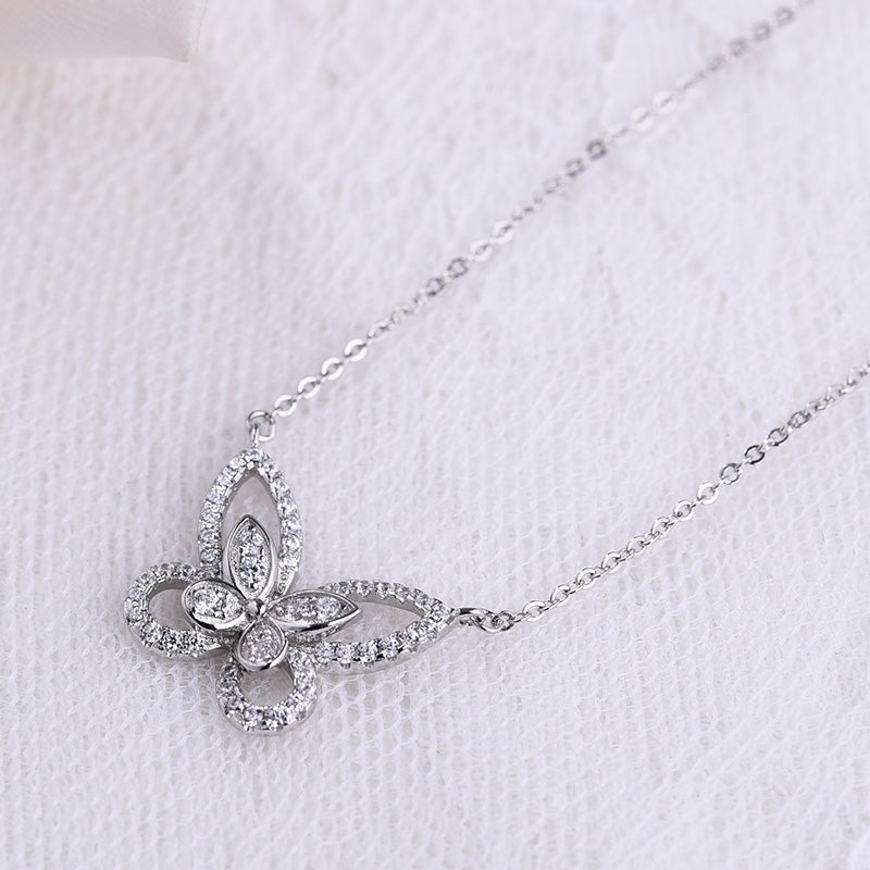 BKE Dainty Butterfly Necklace - Women's Jewelry in Silver | Buckle