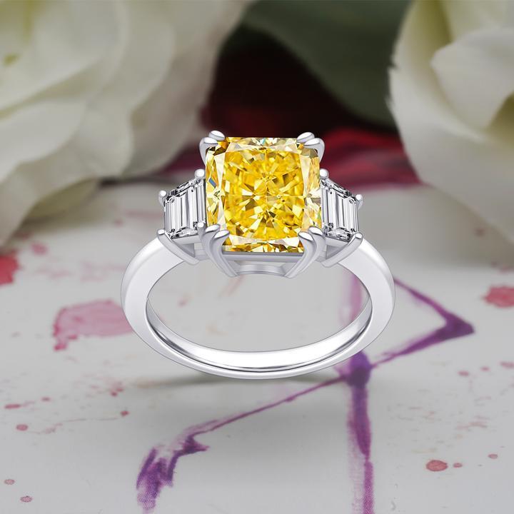 Diamond 3-Stone Engagement Ring 5/8 ct tw Radiant/Pear/ Round 14K White  Gold | Jared