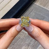 Radiant Cut Three Stone Engagement Ring