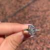 3.75ct Radiant Under Halo Sterling Silver Engagement Ring