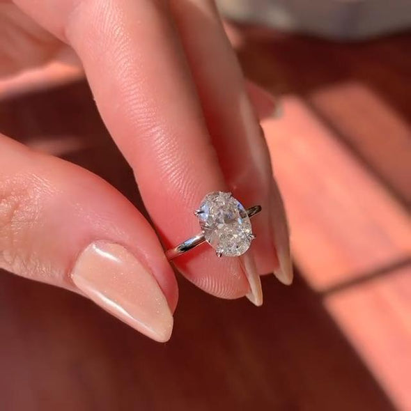Classic Oval Cut Solitaire Ring