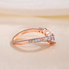 Sale | Rose Golden Tone Pear Cut 4.0 CT. Sterling Silver Bridal Set