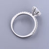 Classic 1.5 CT. Marquise Cut Sterling Silver Engagement Ring In Half Eternity Band
