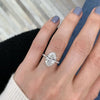 Classic 4 Prong Oval Cut Engagement Ring In Sterling Silver