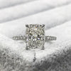 Stunning 3.5CT. Radiant Cut Engagement Ring In Sterling Silver