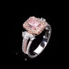 2.0 CT. Radiant Cut Engagement Ring in Sterling Silver
