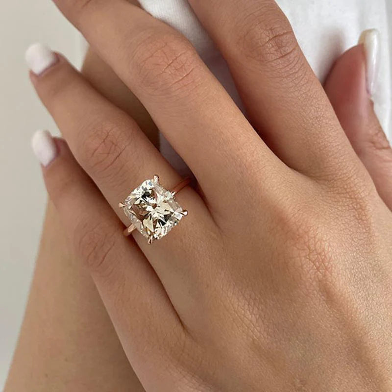 Champagne cushion cut diamond ring Clearance
