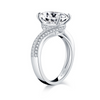 Oval Cut Bypass Engagement Ring For Her