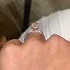 Classic Oval Cut Sterling Silver Engagement Ring