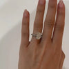 Classic Oval Cut Sterling Silver Engagement Ring