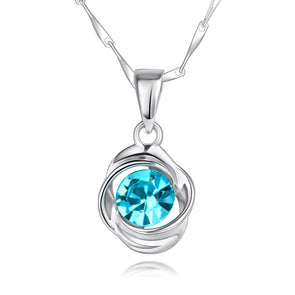 “Heart of Sea" Sterling Silver Pendant Necklace