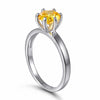 Classic Yellow 6 Prong Solitaire Ring