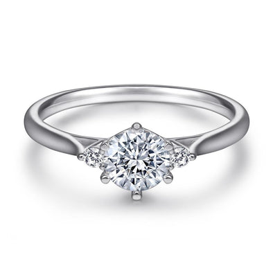 Classic Three Stone Solitaire Ring